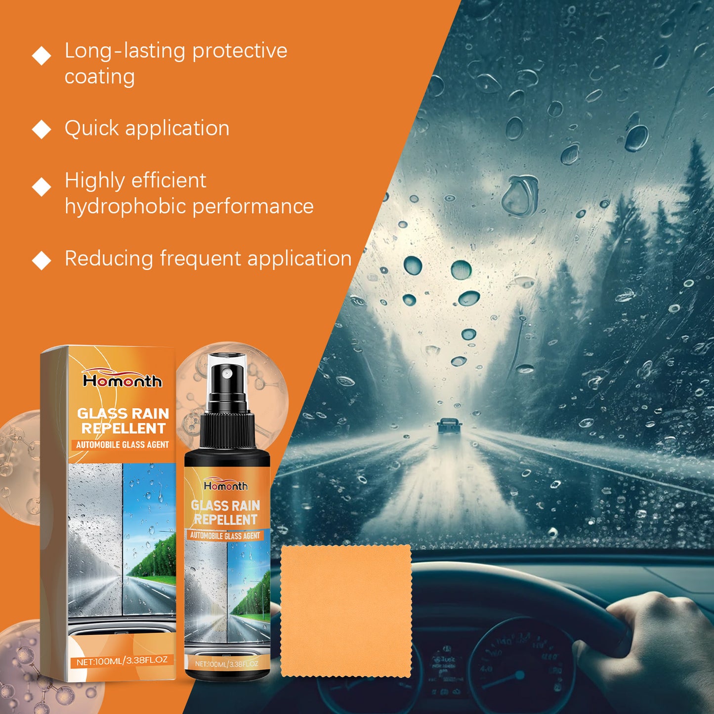 HOMONTH Glass Rain Repellent