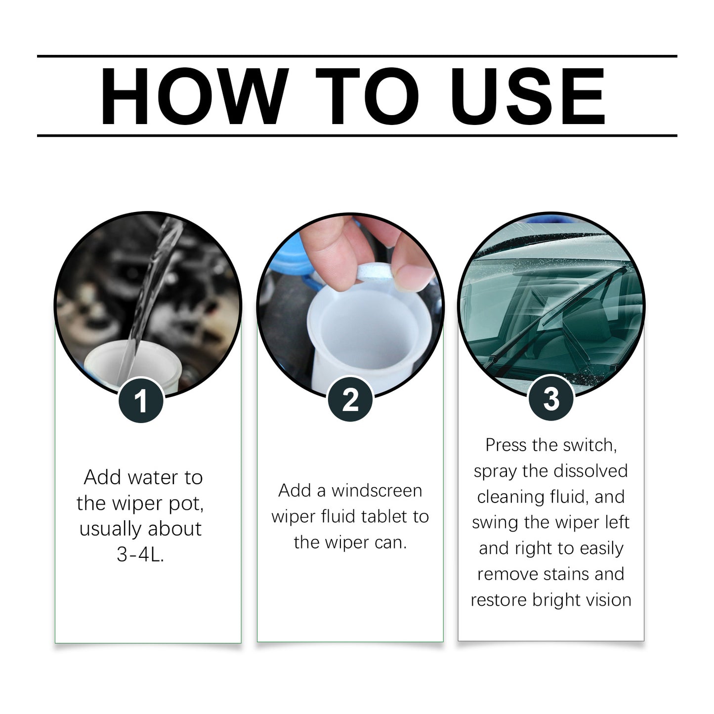 HOMONTH Windscreen Wiper Fluid Tablets