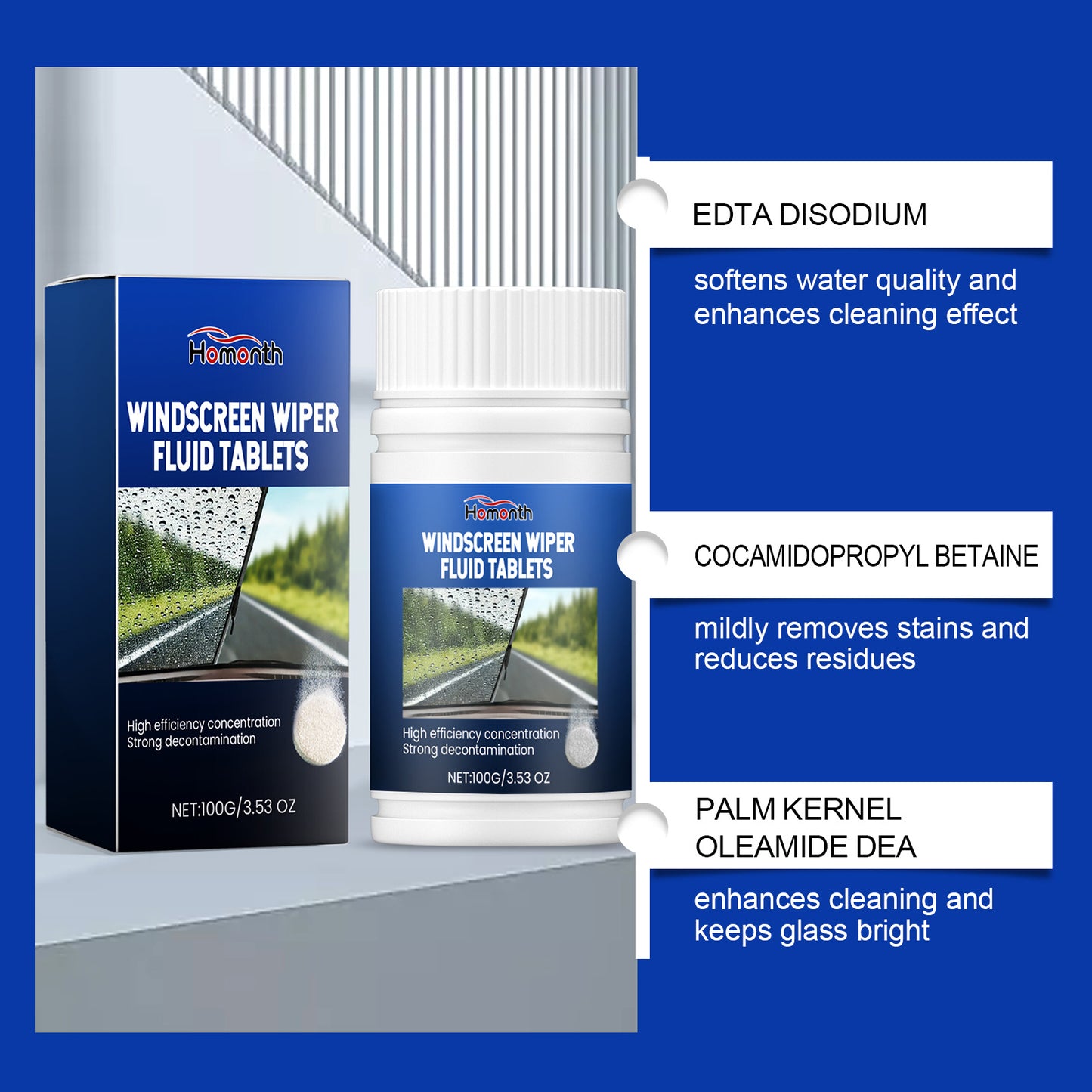 HOMONTH Windscreen Wiper Fluid Tablets