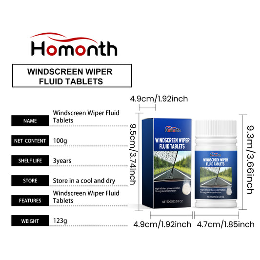 HOMONTH Windscreen Wiper Fluid Tablets